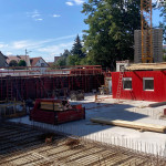 Aufstellen der ersten Wandverschalung